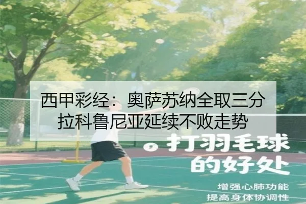 西甲彩经：奥萨苏纳全取三分 拉科鲁尼亚延续不败走势